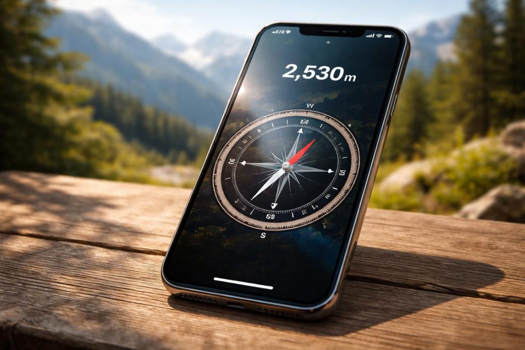 découvrez comment utiliser l'altimètre et le compas intégrés de votre iphone pour naviguer avec précision lors de vos aventures en plein air.