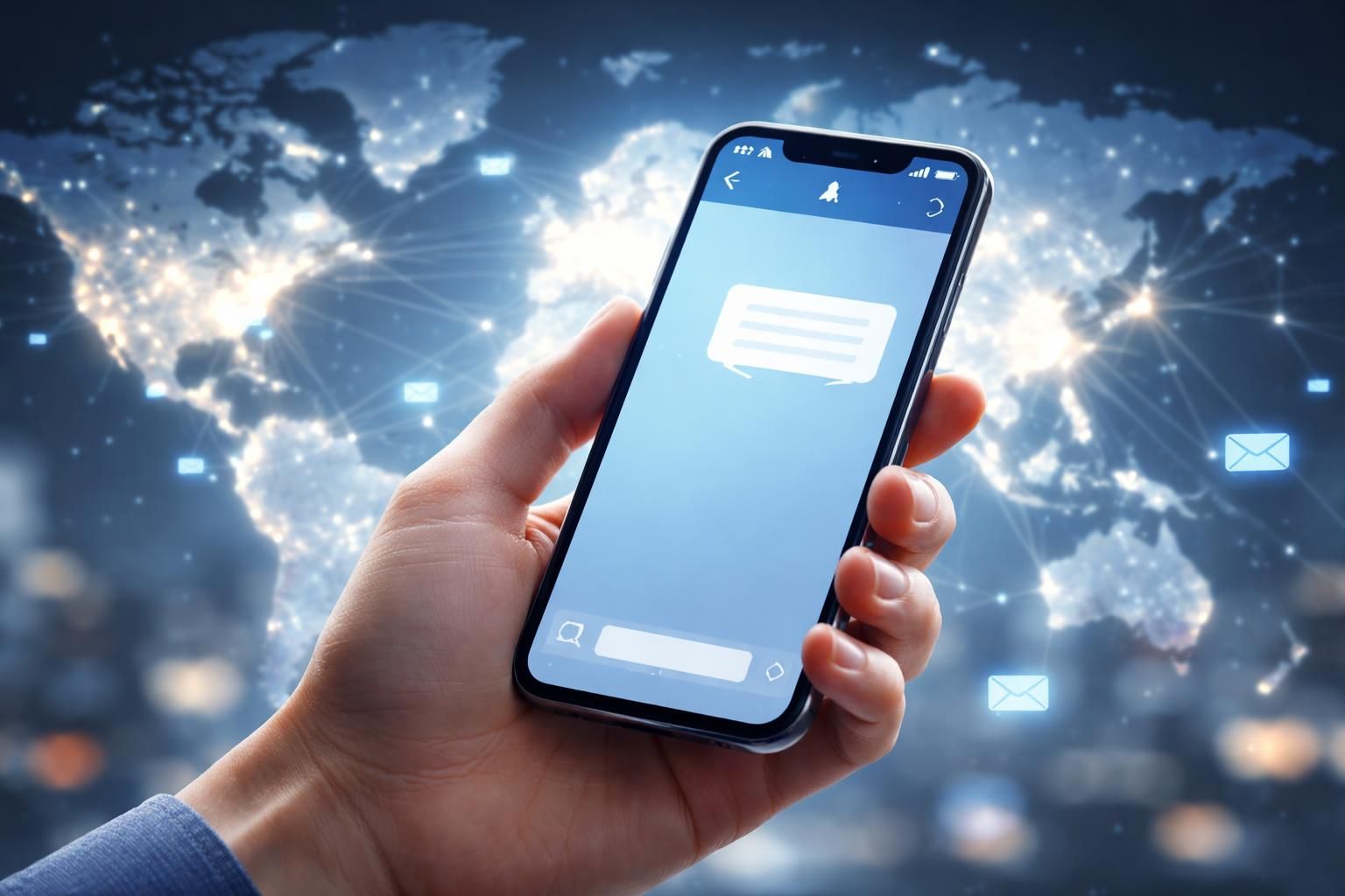 envoyez un sms en ligne facilement et rapidement vers le monde entier. service sécurisé et accessible 24/7 pour rester connecté avec vos proches partout dans le monde.